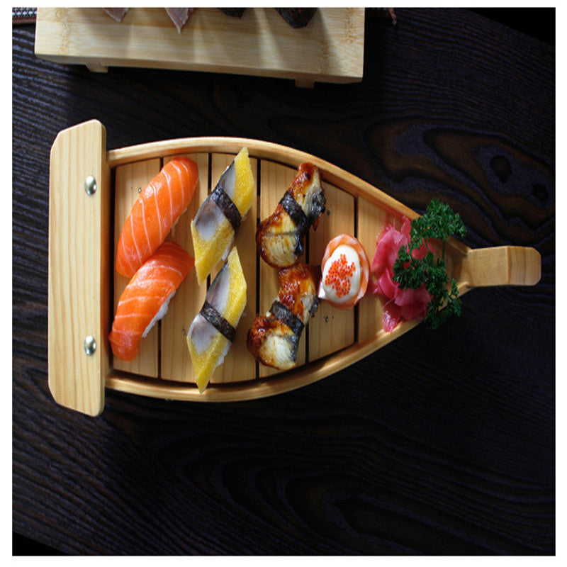 Elegant Sushi Serving Boat