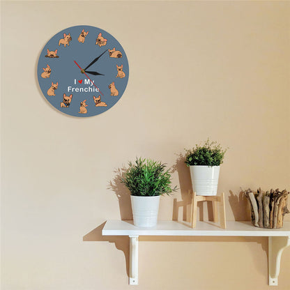 Happy Puppy Wall Clock