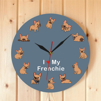 Happy Puppy Wall Clock