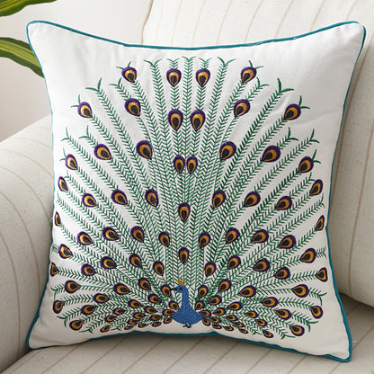 Peacock Cotton Pillowcase