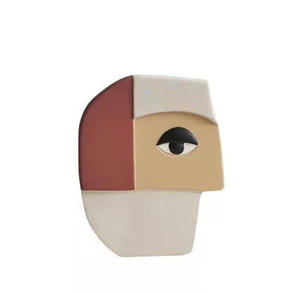 Nordic Face Art Vase