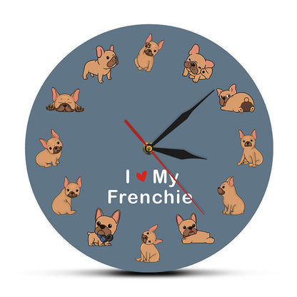 Happy Puppy Wall Clock