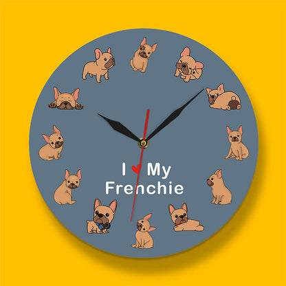 Happy Puppy Wall Clock