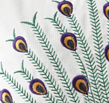 Peacock Cotton Pillowcase