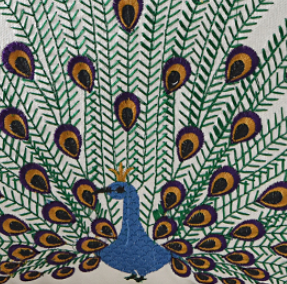 Peacock Cotton Pillowcase